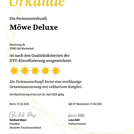 Moewe Deluxe Mit Sauna, 300 Meter Zum Weststrand, Westerland, Sylt - 1 Hund Willkommen *